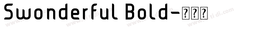 Swonderful Bold字体转换